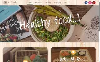 MyRoots Juicebar website