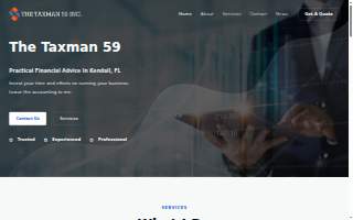 The Taxman59 Inc. Accounting Services website