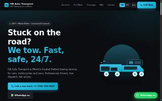 Towing Miami Service website