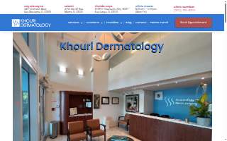 Khouri Dermatology website