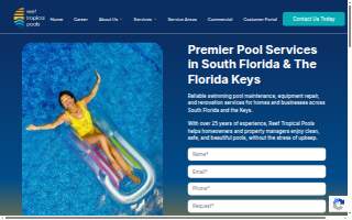 Reef Tropical Pools of Key Largo website