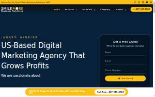 Smile More Business Solutions website