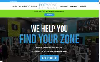 Bodyzone Fitness website