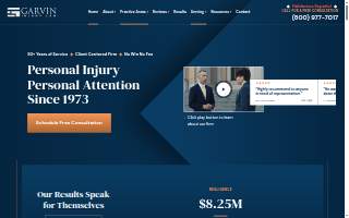 Garvin Injury Law - Key West website