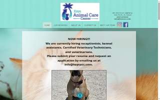 Keys Animal Care Center website