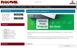 Pak Mail website