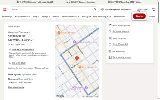 Walgreens Pharmacy website
