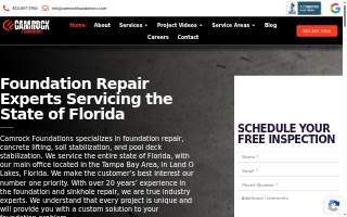Camrock Foundations website