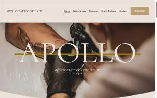 Apollo Tattoo Studios website