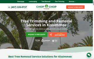 Chop Chop Tree website