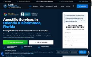 Florida Apostillar – Apostille, Notary & Translation Services website