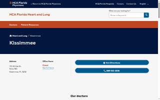 HCA Florida Heart and Lung - Kissimmee website