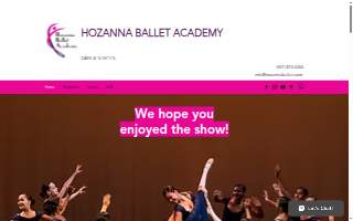 Hozanna Ballet & Dance Academy Inc website