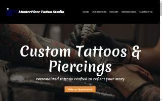 MasterPiece Tattoo Studio website
