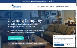 Bluebird Cleaning Company website