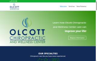 Olcott Chiropractic and Wellness Center website