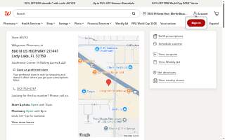 Walgreens Pharmacy website