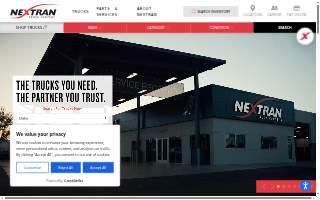 Nextran Truck Centers website