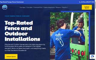 Elite Fence and Outdoor of Tampa Bay website