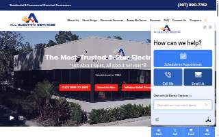 All Electric Services of Lake Mary website