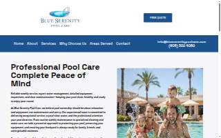 Blue Serenity Pool Care website
