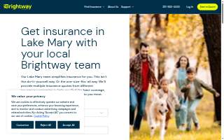 Brightway Insurance, Lake Mary website