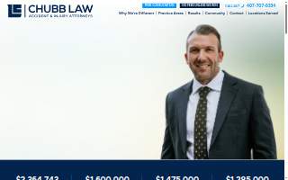 Chubb Law Accident & Injury Attorneys of Lake Mary website