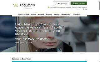 Lake Mary Eye Care website
