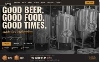 Celebration Brewing Company website
