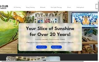 Boca Tanning Club WPB website