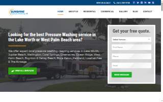 Sunshine Pressure Washing website