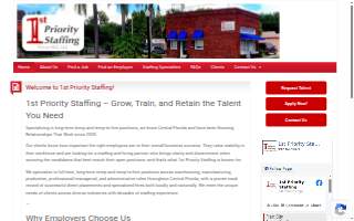 1st Priority Staffing of Lakeland website