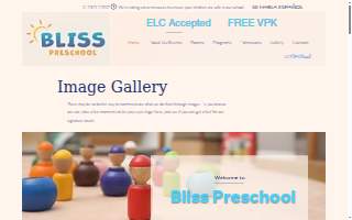 Bliss Preschool website