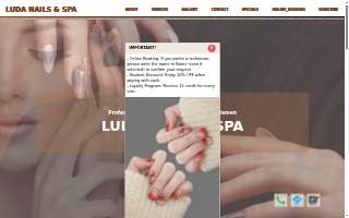 Nail Masters & Spa website