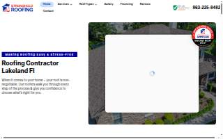 Stronghold Roofing website