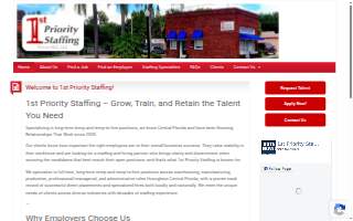 1st Priority Staffing of Lakeside website