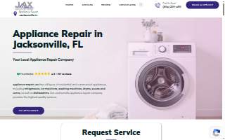 Appliance Repair Jax of Lakeside website