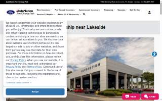 AutoNation Ford Orange Park website