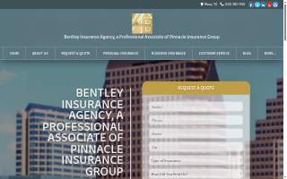 Bentley Insurance Agency website