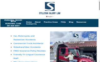 Stillman Injury Law of Lakeside website