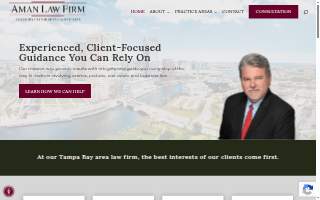 Aman Law Firm website
