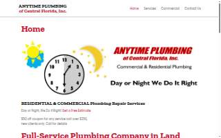 Anytime Plumbing of Central Florida website