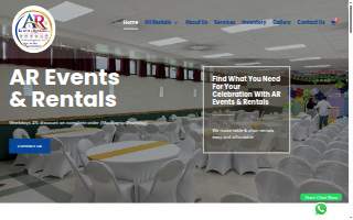 AR Events & Rentals, LLC website