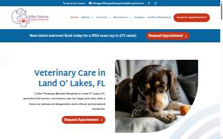 Collier Parkway Animal Hospital website