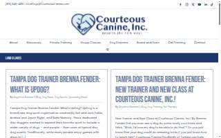 Courteous Canine, Inc. website