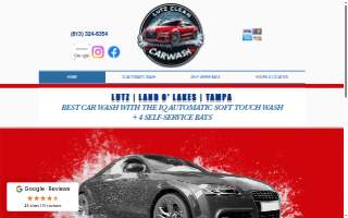 Lutz Clean Car Wash website