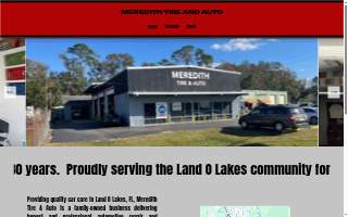 Meredith Tire & Auto Care website