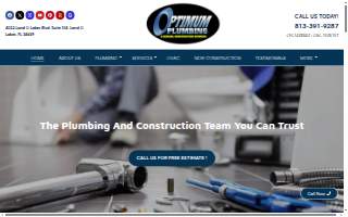 Optimum Plumbing LLC website