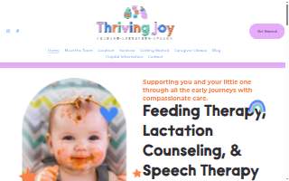 Thriving Joy Pediatric Therapy: Feeding, Lactation & Speech website
