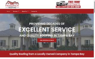 Hendrick Roofing, Inc. website